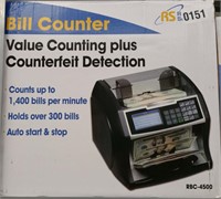 Bill counter plus counterfeit detection