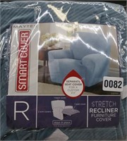 Stretch recliner furniture cover
