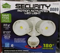 Security motion activated LED light