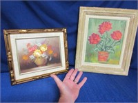 2 smaller signed oil paintings