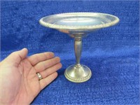rogers sterling weighted candy dish