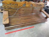nice heavy duty porch swing - 64 inches wide
