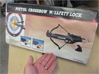 unopened pistol crossbow & target set