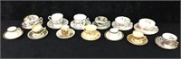 Lot of Miniture and Regular Tea Cups & Saucers