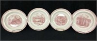 4 Commemorative Wedgewood Harvard Business Plates