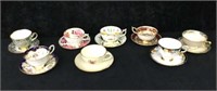 Lot of 8 Cups and Saucers