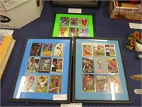 THREE 11"X14" 49ERS FOOTBALL CARD COLLAGES OF