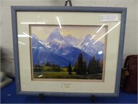 "SPRING AT 8000" BY JIM WILCOX FRAMED AND MATTED
