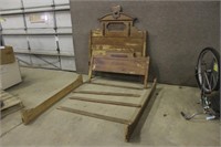 FULL SIZE BED HEADBOARD, FOOTBOARD AND FRAME