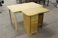 KITCHEN TABLE WITH ISLAND, APPROX