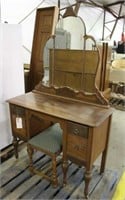 DRESSING TABLE WITH MIRROR  AND SEAT