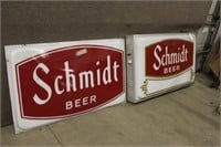 SCHMIDT LIGHTED BEER SIGN, UNKNOWN CONDITION,