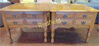 Pair of Wooden End Tables
