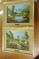 Pair of Mancini Original Oil Paintings