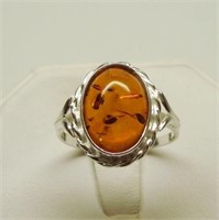 Natural Baltic Amber Ring