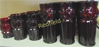 Vintage Wheaton "Ruby Red" Glassware