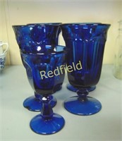 Vintage Royal Blue Glassware