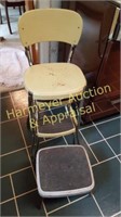 Stylaire yellow step stool seat & small stool