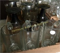 Beer Mugs & Smoked colored goblets(9)