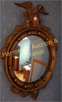 Nautical domed port hole style mirror