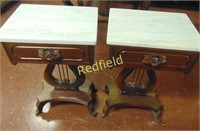 Antique Rosewood End Tables