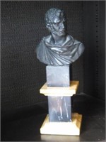 Bronze Bust on Marble Stand