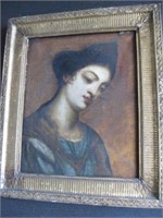 Oil Portrait: Lady in Blue