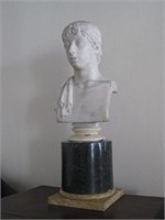 Marble Bust of Man on Onyx Base