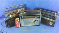 Three Vintage radios lot