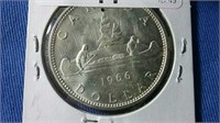 Canada Silver Dollar -1966