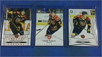 Conner McDavid, in the game rookie card set of 3