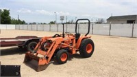 Kubota B8200 four-wheel-drive tractor with front