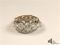 14k Diamond Ring w/ 19 Diamonds
