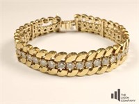 14k Gold & Diamond Bracelet