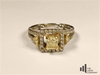 18k White & Yellow Diamond Ring