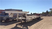 34 foot truss trailer VIN: ID 007542, gooseneck,
