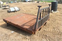 STEEL FLAT BED 7FT 6" x 9FT OFF CHEVY 1-TON WITH
