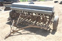 8FT GRAIN DRILL, UNKNOWN BRAND, PULL TYPE, 16"