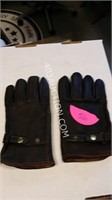Vintage Leather Gloves Brown