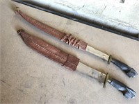 Vintage hand made daggers from Philippines