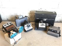 Vintage Polaroid cameras and more
