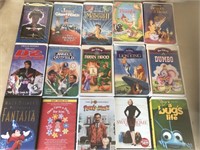 Children’s movies cassettes and dvd’s