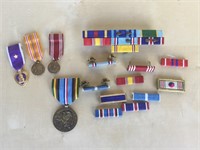 Military medals and bars , Armed forces