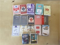 Assorted  playing cards, various casinos and more