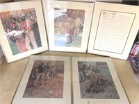 History of golf bill brauer Prints Set Of 7