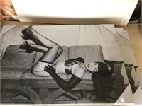Betty Page Print on Canvas x3