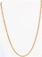 Jewelry 14kt Yellow Gold Heavy Rope Chain Necklace