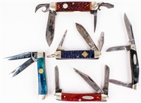 Lot of (5) Vintage Folding Pocket Knives