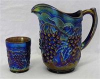 Imperial Grape water pitcher & one tumbler