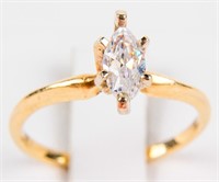 Jewelry 14kt Yellow Gold Diamond Solitaire Ring